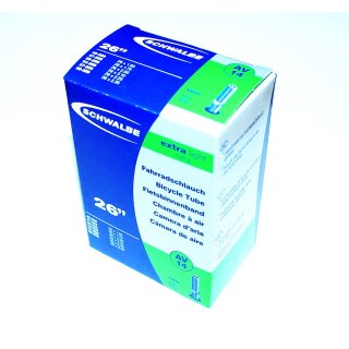 Schwalbe, Schlauch 26", AV14, EXTRA LIGHT, AV40mm, 26x1,50-2,25, 130g