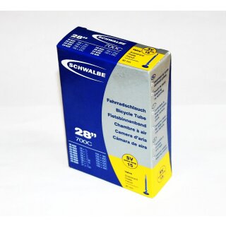 Schwalbe, Schlauch 28", SV15, Rennrad SV 60mm, 18/28-622/630
