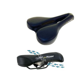 VELO, Sattel, PLUSH DEEP CHANNEL, 478gr, schwarz