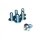 BBP, Titanschraube, TI6AL4V, M5x10 Torx 25, 1,15g, blau