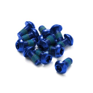 Reverse, Schrauben für Bremsscheibe 6-loch, 12x Schraube M5x10, T25, blau