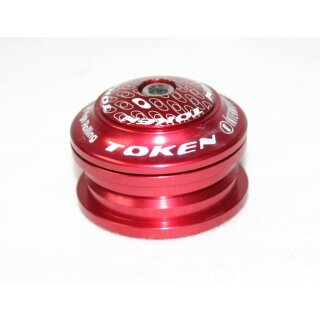 Token, Steuersatz, TK011A, semi-integraded 44mm, ZS44/ZS44, 1 1/8" Gabeln, rot