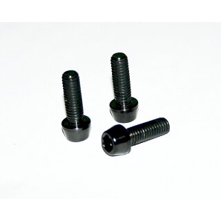 BBP, Titanschraube, TI6AL4V, M6x15, 2,9g, SCHWARZ