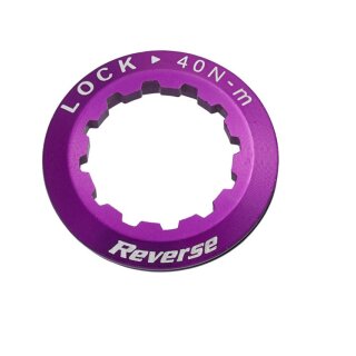 Reverse, Cassette Lock Ring, Kassettenabschlussring, Alu, für 11 Zahn, 7g, purple