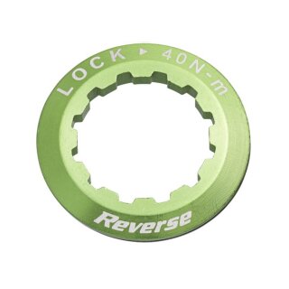 Reverse, Cassette Lock Ring, Kassettenabschlussring, Alu, für 11 Zahn, 7g, light green