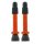 VAR, Ventil Alu Tubelessventil für TL-Ready Umrüstung SV, 6,5mm, 35mm lang, 2er pack, orange