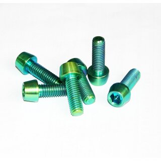 BBP, Titanschraube, TI6AL4V, M6x15, 2,9g, grün