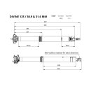 BikeYoke, Vario Sattelstütze Devine 31,6 - 125mm Dropper Post