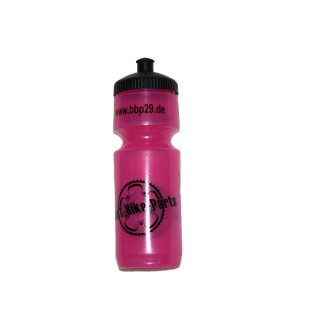 BBP, Trinkflasche, Kunststoff, transparent, mit Skala, 0,7 L, magenta, pink