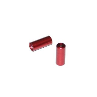 M-Wave, Bremshüllenendkappe, Aluminium, für 5mm Hüllen für Bremse, rot