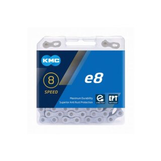 KMC, Kette, e8 Turbo EPT, E-Bike, für 8-fach, 122 Glieder, Anti Rost