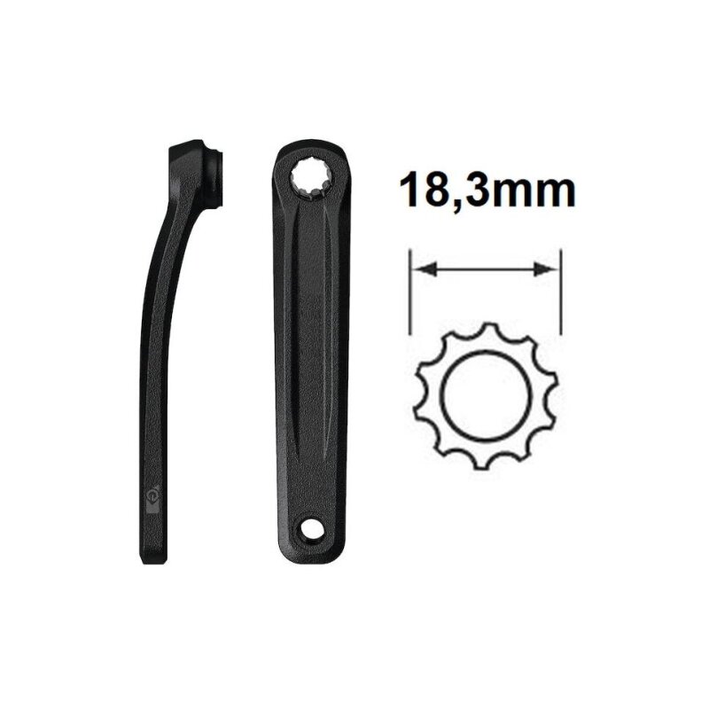 Manivelle Gauche PROWHEEL 165 Mm Pour Vélo électrique Bosch - Neuve Sous Blister