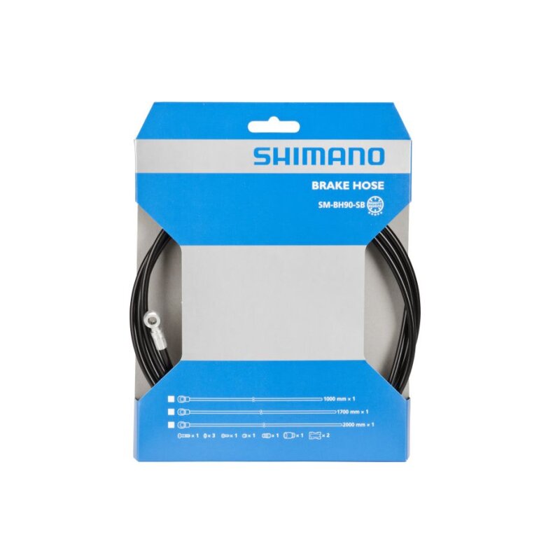 Shimano, Bremsleitung, SM-BH90-SB, 90°, 2000mm, kürzbar, inkl  