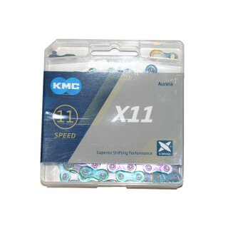KMC, Kette, X11 Aurora, für 11-fach, 118G, oilslick rainbow, 34,90 €