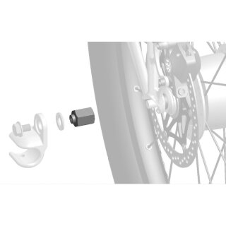 Thule, Adapter Nabenschaltung Achse 10,5x1.0 Gewinde Sachs Spectro