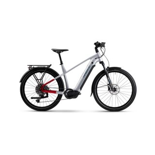 Haibike, Trekking 7, 2025, E-Bike, Bosch CX 85Nm, 800Wh, grau-rot, 50cm