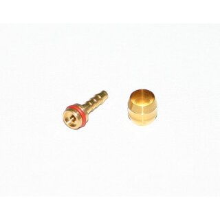 Tektro, TRP, Olive (Klemmring)  und Pin (Leitungsnippel) für 5,0mm Leitung