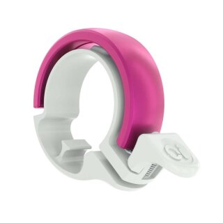 Knog, Oi Classic Large, Klingel, Glocke, 31,8mm, weiss/Pink
